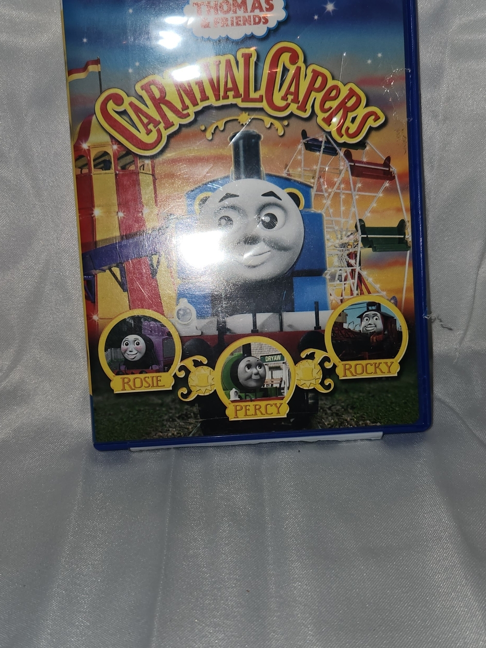 Thomas & Friends Carnival Capers Percy DVD with Bright Blue Case
